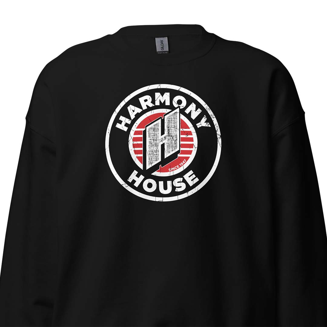 Harmony House Music Detroit Unisex Retro Crewneck Sweatshirt