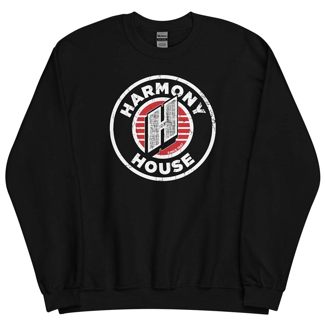 Harmony House Music Detroit Unisex Retro Crewneck Sweatshirt