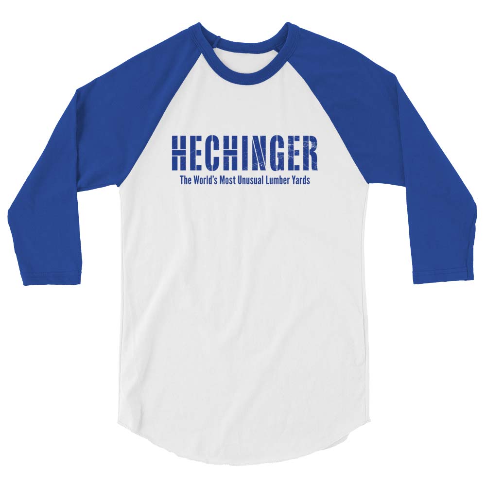 Hechinger Home Improvement Unisex Retro 3/4 sleeve raglan baseball tee