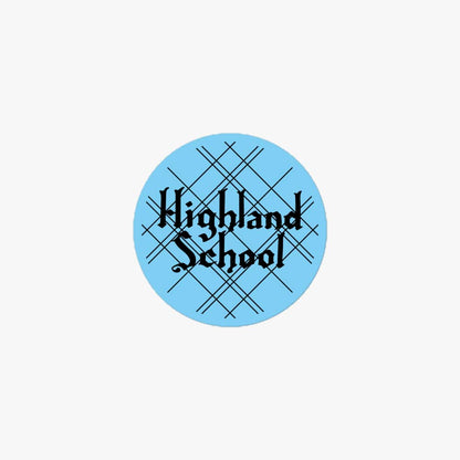 Highland School Rockford Retro Sticker
