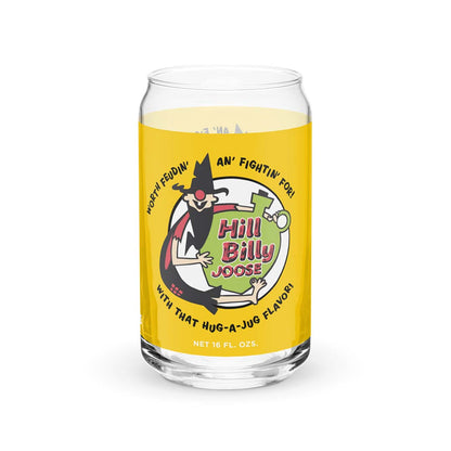 Hill Billy Joose Soda Pop Can-shaped glass