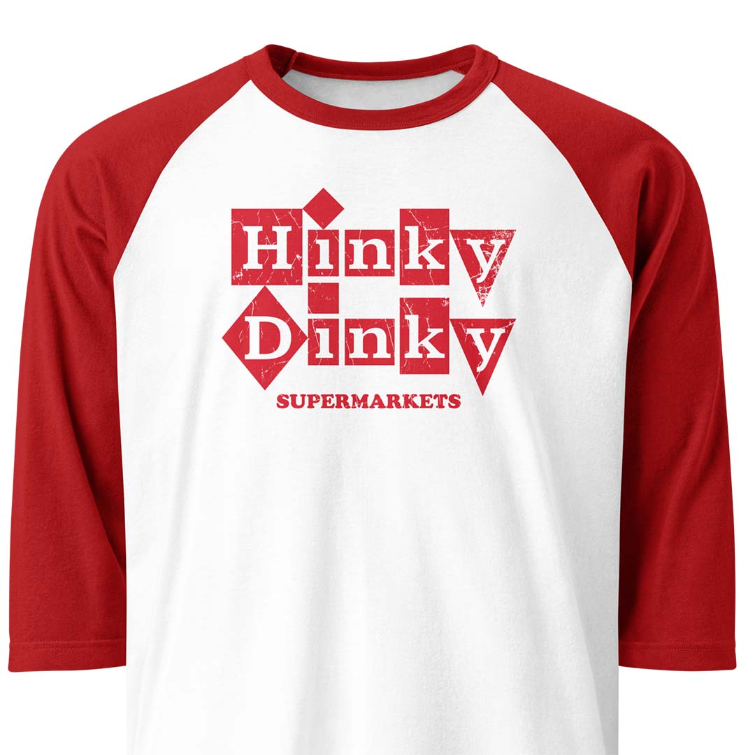 Hinky Dinky Supermarkets Nebraska Unisex Retro 3/4 sleeve raglan baseball tee