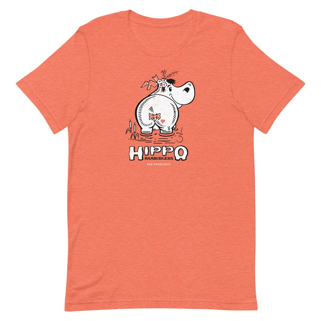 Hippo Hamburgers San Francisco Unisex Retro T-shirt