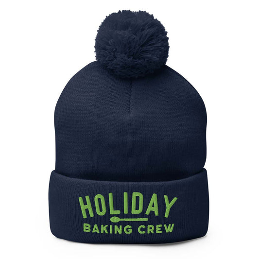 Holiday Baking Crew Unisex Pom-Pom Knit Beanie