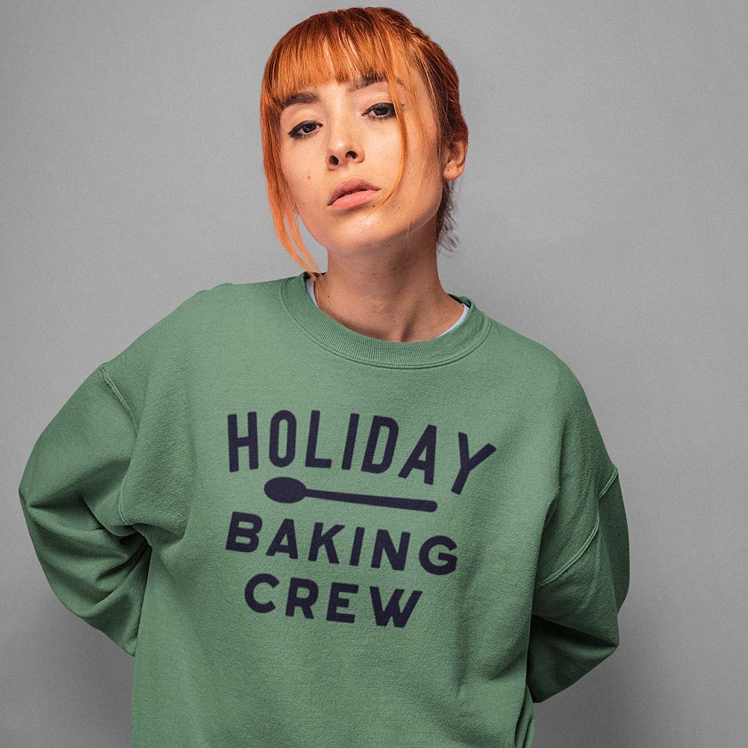 Holiday Baking Crew Unisex Garment-dyed Crewneck Sweatshirt