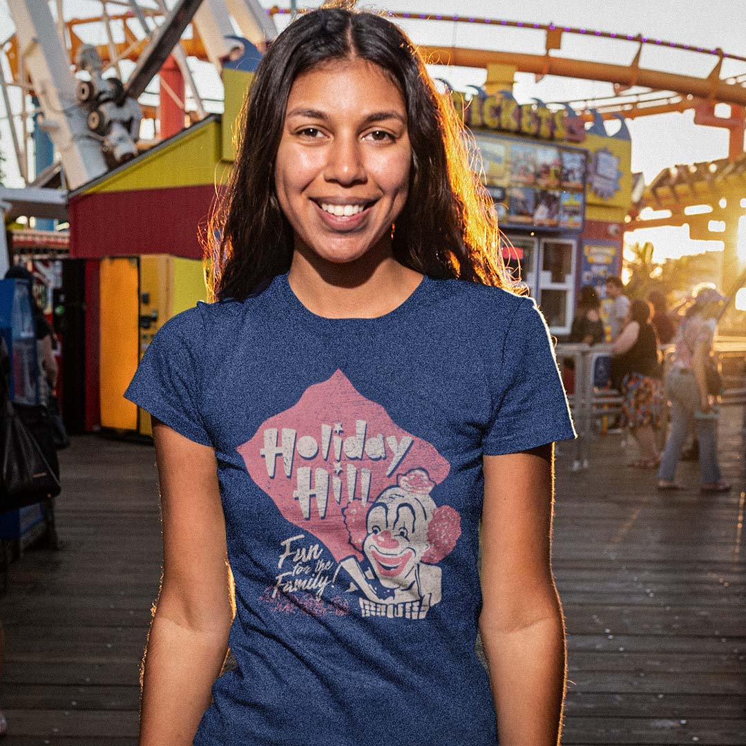 Holiday Hill Amusement Park St. Louis Unisex Retro T-shirt