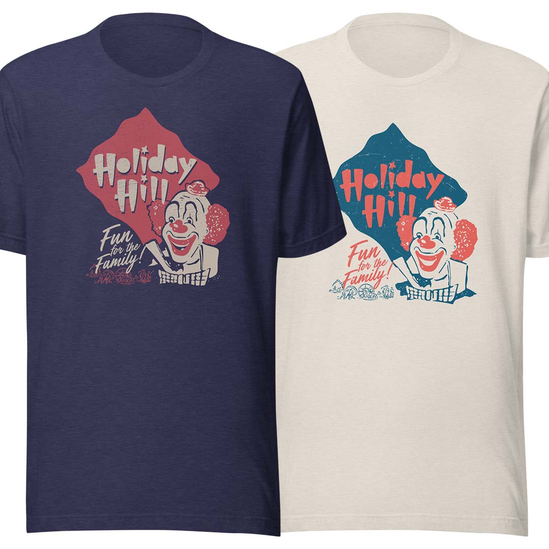 Holiday Hill Amusement Park St. Louis Unisex Retro T-shirt