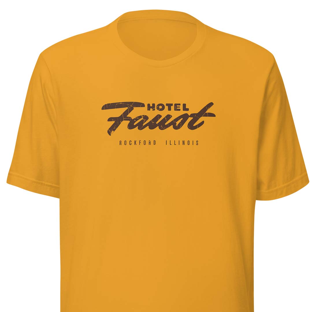 Faust Hotel Rockford Unisex Retro T-shirt