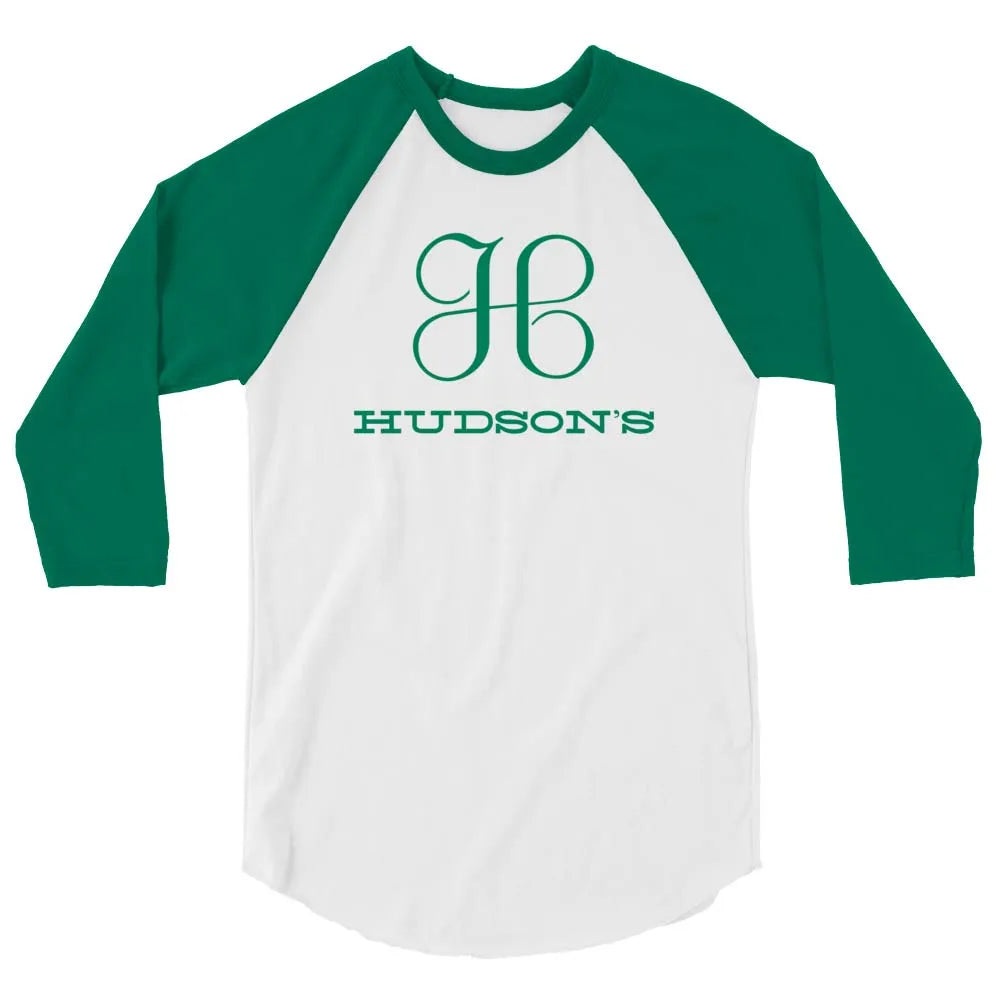 Hudson's Department Store Detroit unisex 3/4 sleeve raglan baseball tee