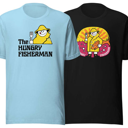 Hungry Fisherman Seafood Restaurant Unisex Retro T-shirt