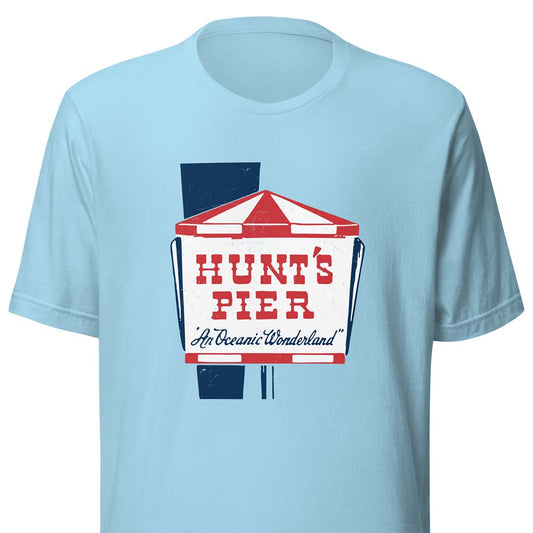 Hunt's Pier Amusement Park Wildwood New Jersey Unisex Retro T-shirt