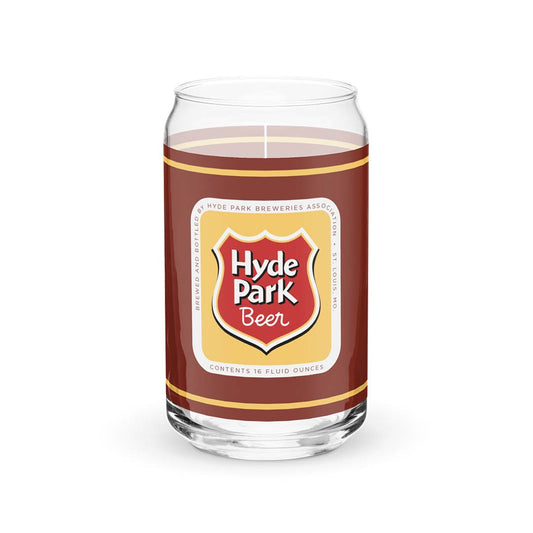 Hyde Park Beer Can-shaped glass St. Louis