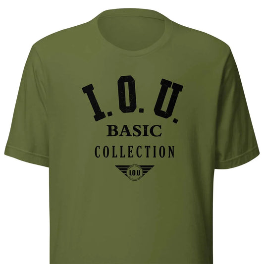 IOU Basic Collection Unisex Retro T-shirt