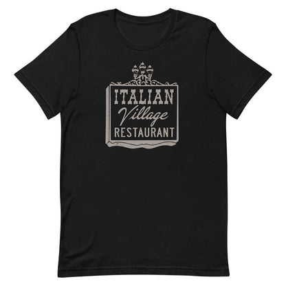 Italian Village Restaurant Davenport Unisex Retro T-shirt