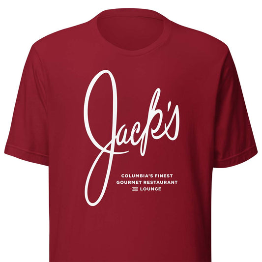 Jack’s Gourmet Restaurant & Lounge Columbia Unisex Retro T-shirt