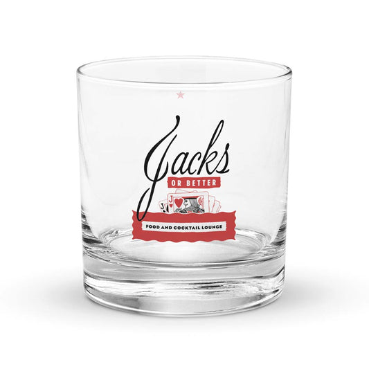 Jacks or Better Food & Cocktail Lounge Rockford Rocks Highball Cocktail Glass