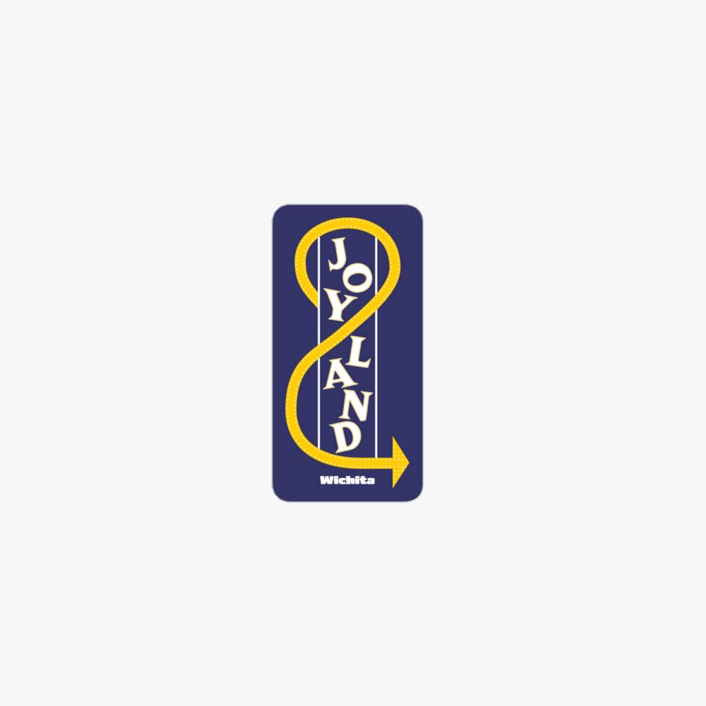 Joyland Amusement Park Wichita Retro Sticker