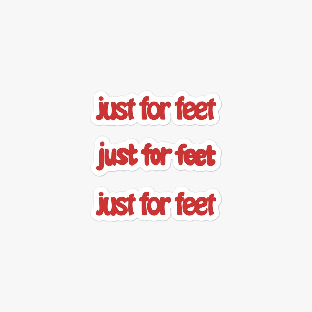 Just For Feet Athletic Shoe Store Retro Sticker