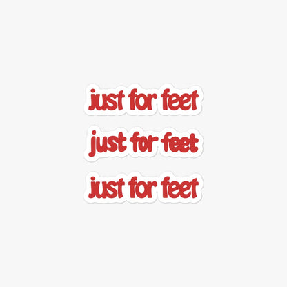 Just For Feet Athletic Shoe Store Retro Sticker