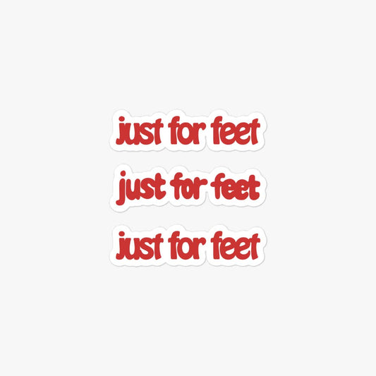 Just For Feet Athletic Shoe Store Retro Sticker