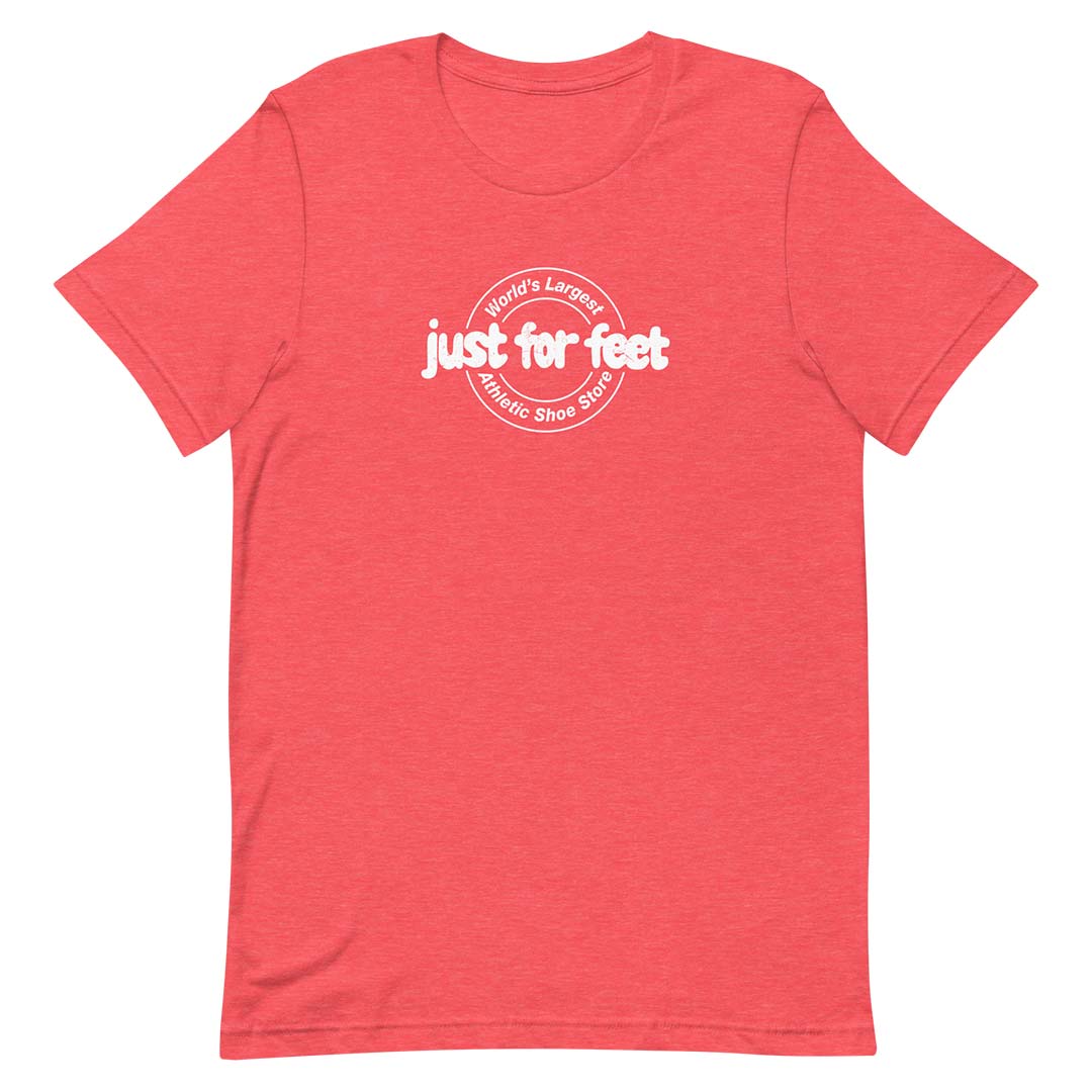 Just For Feet Athletic Shoe Store Unisex Retro T-shirt