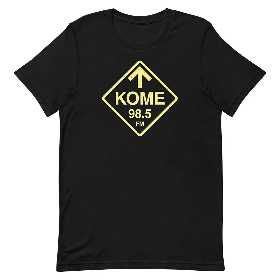 KOME 98.5 FM Radio San Jose Unisex Retro T-shirt