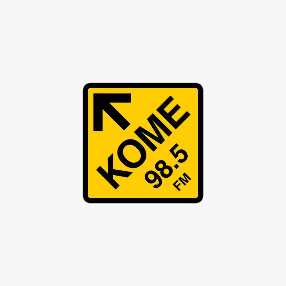 Kome Sticker KOME 98.5 FM Radio San Jose Retro Sticker – Bygone Brand
