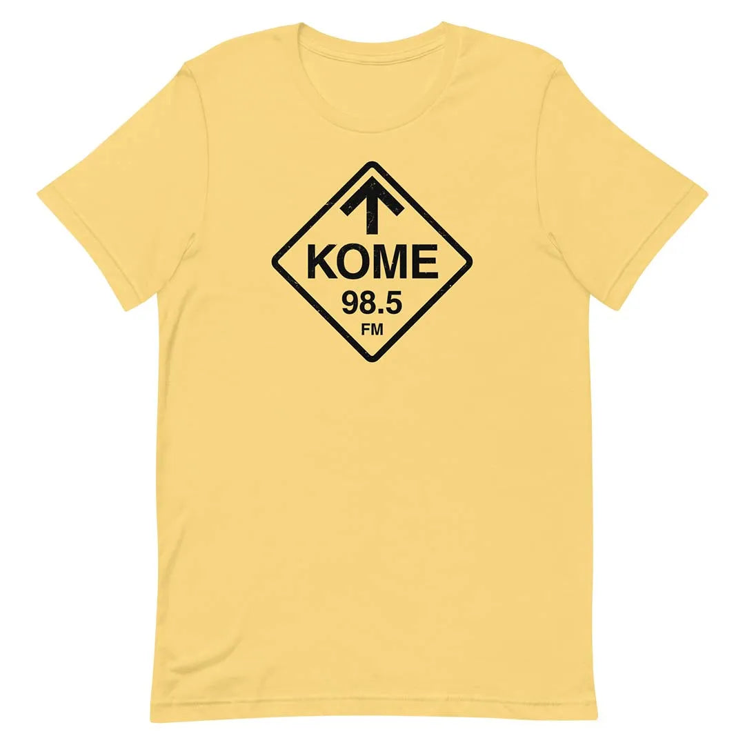 KOME 98.5 FM Radio San Jose Unisex Retro T-shirt