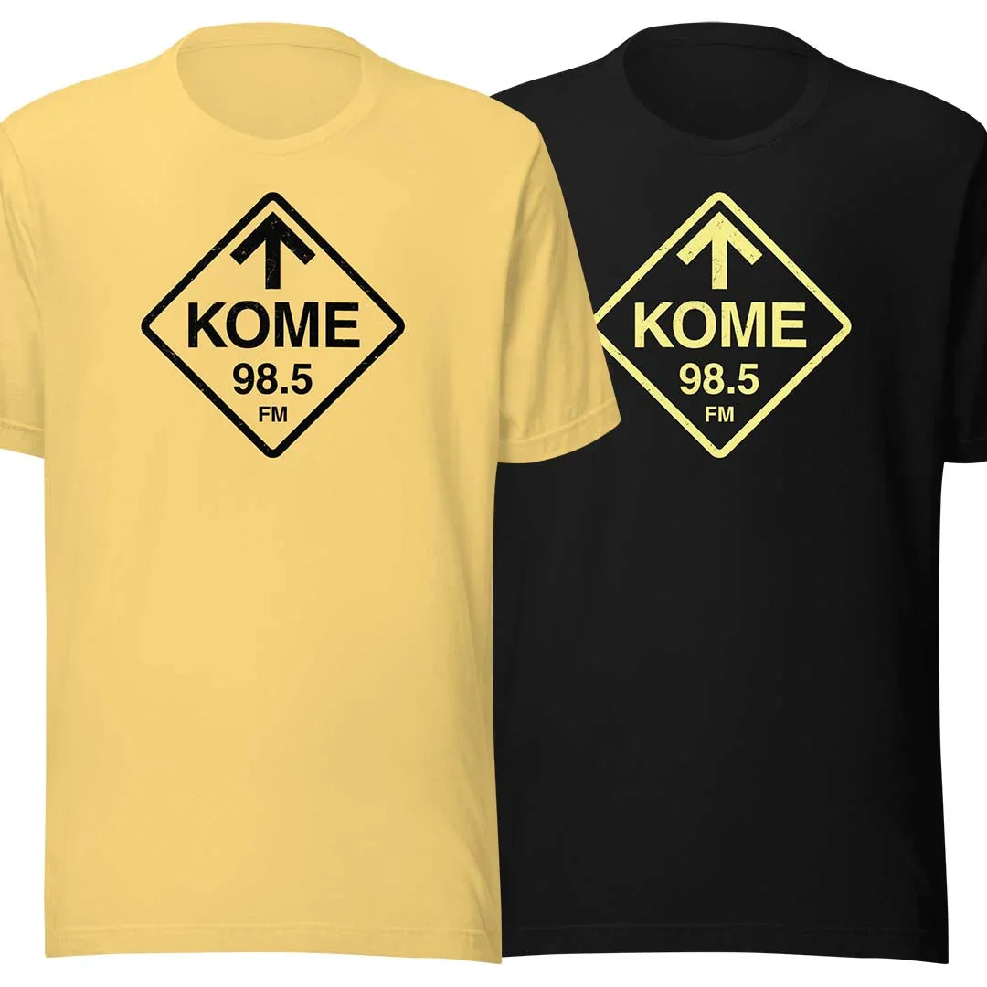 Kome Sticker KOME 98.5 FM Radio San Jose Unisex Retro T-shirt – Bygone Brand