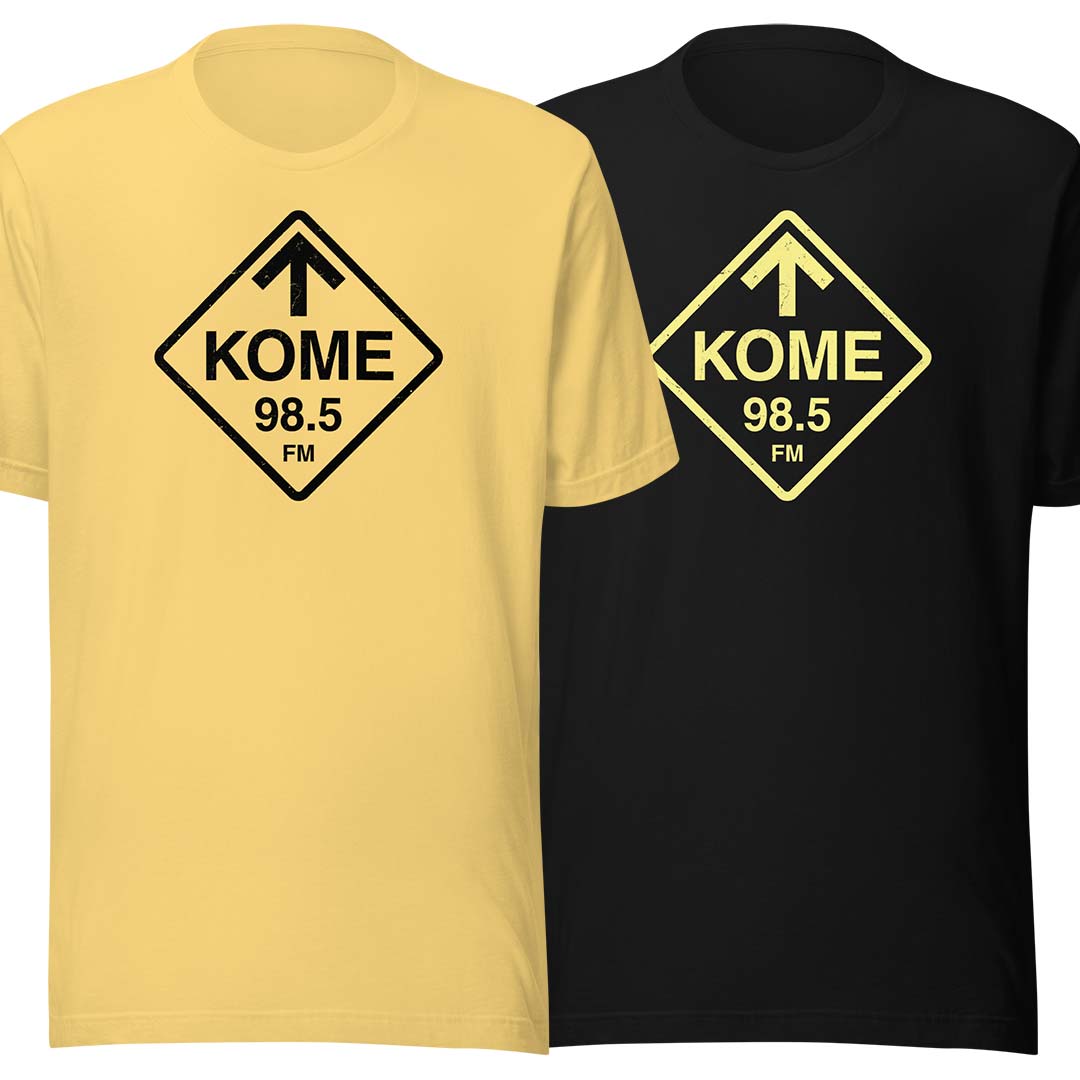 KOME 98.5 FM Radio San Jose Unisex Retro T-shirt