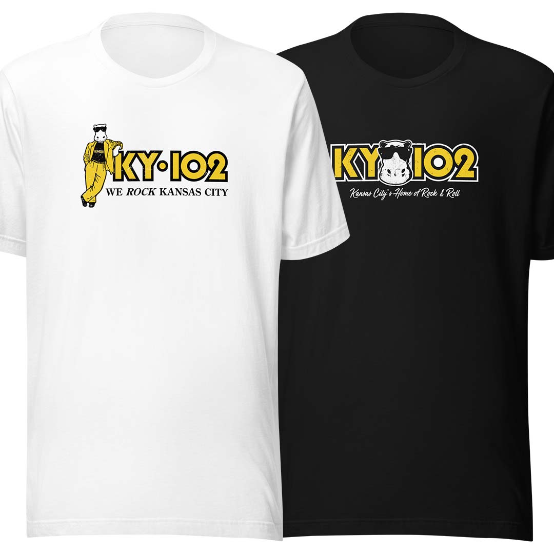 KY102 Radio KYYS Rocks Kansas City Unisex Retro T-shirt