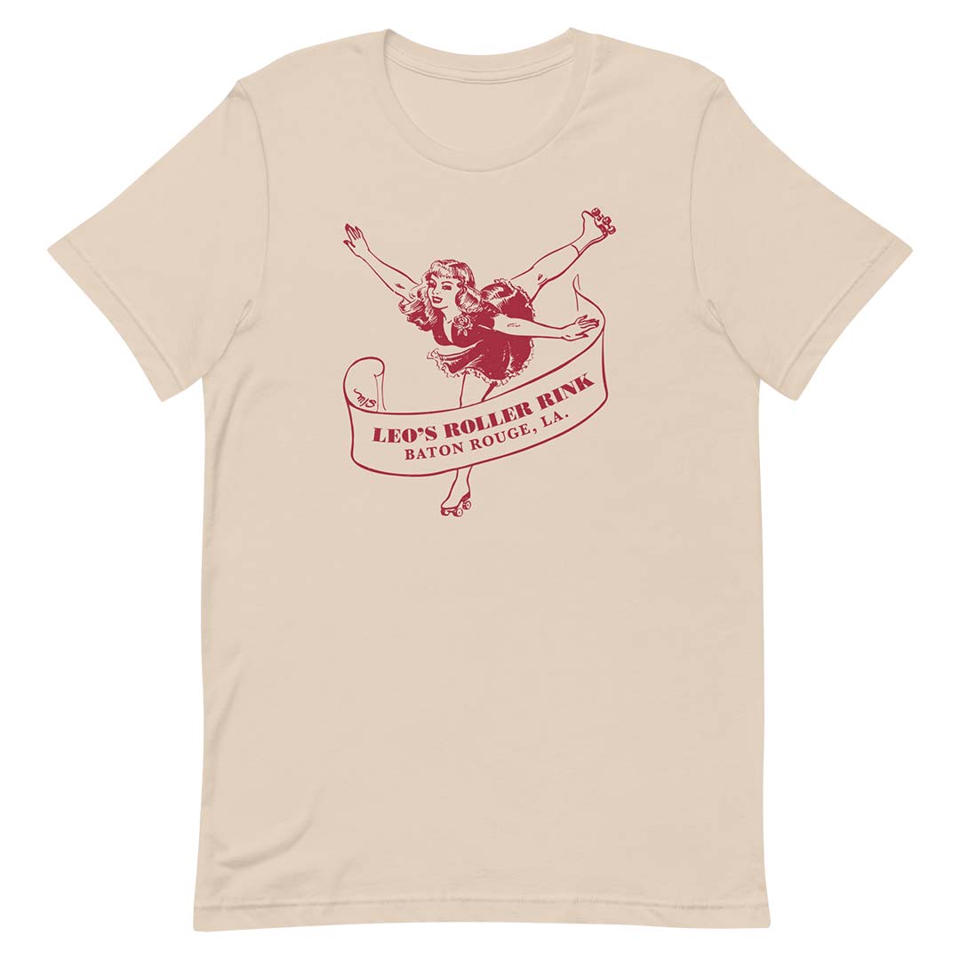 Leo’s Roller Rink Baton Rouge Unisex Retro T-shirt
