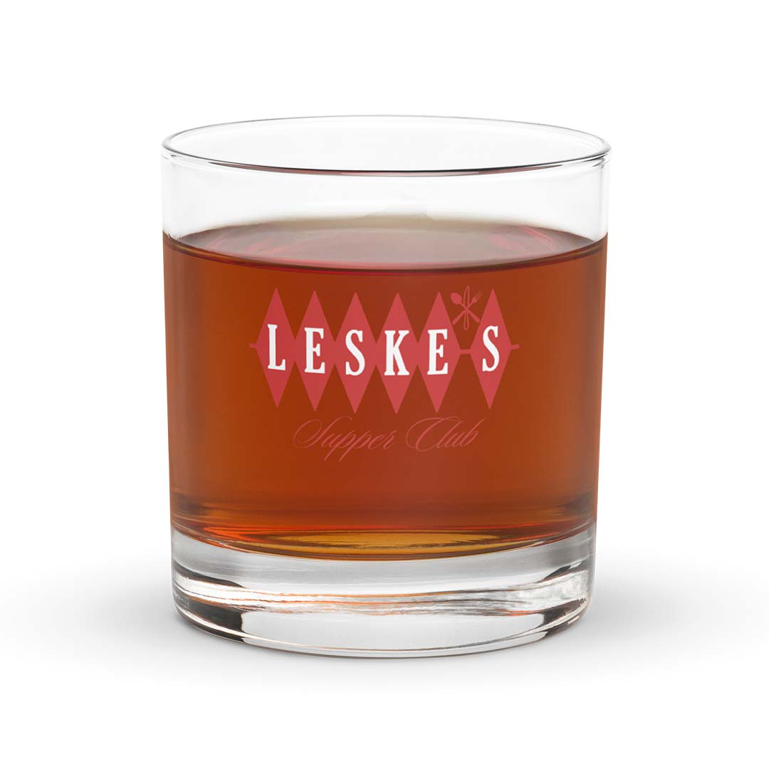 Leske’s Supper Club Madison Wisconsin Rocks Highball Cocktail Glass