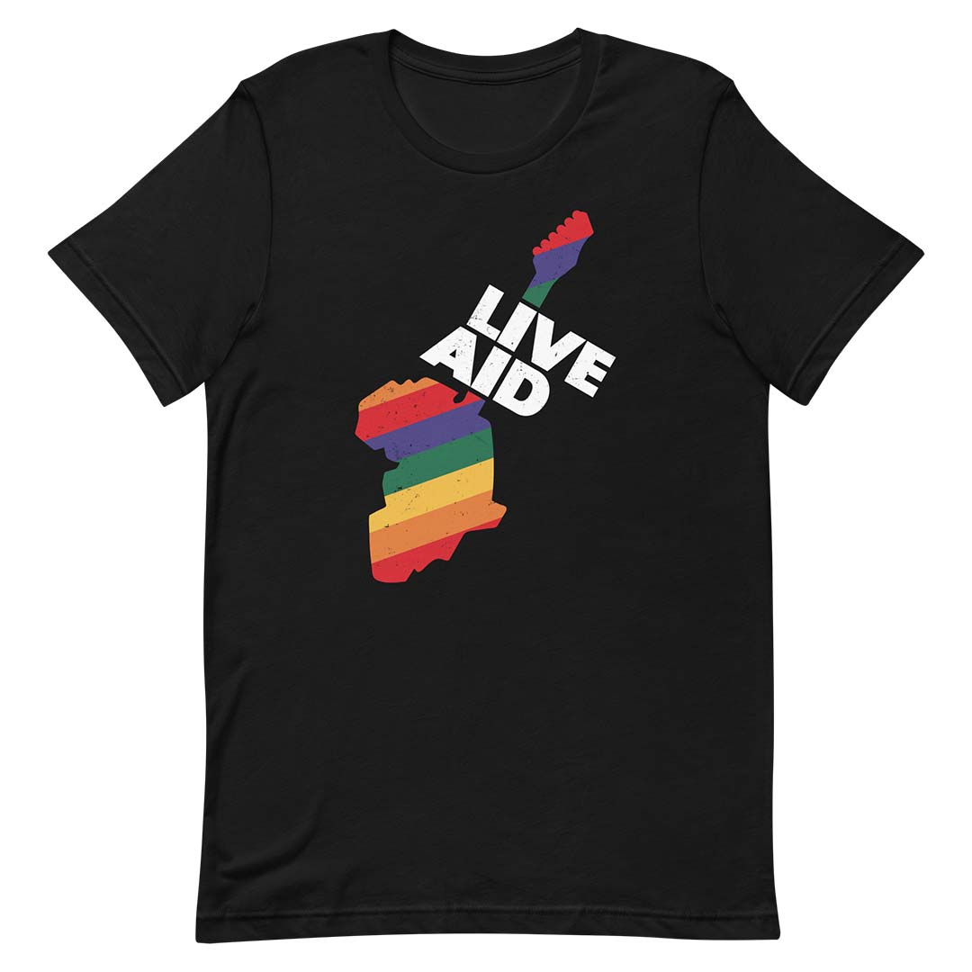 Live Aid Concert Unisex Retro T-shirt