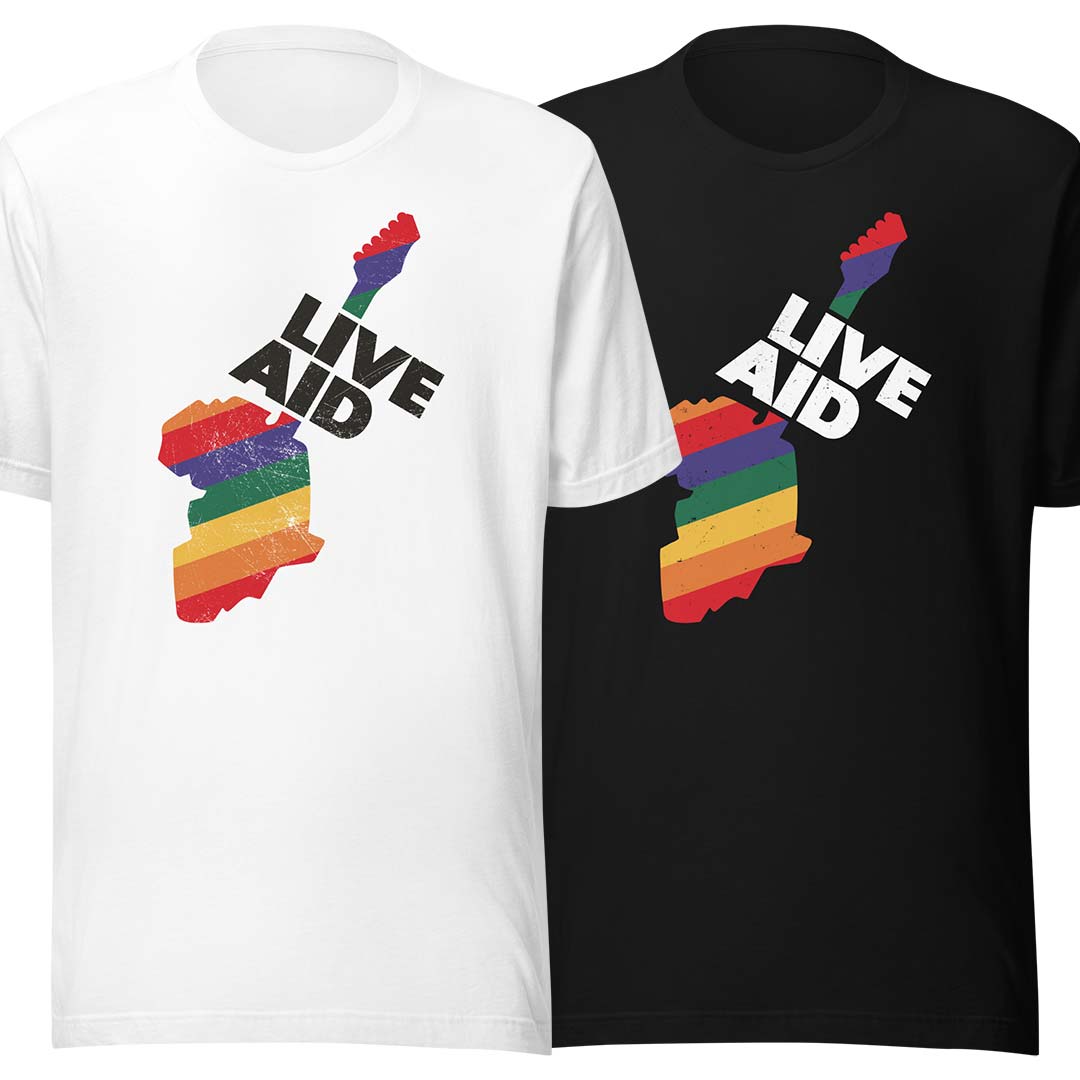 Live Aid Concert Unisex Retro T-shirt