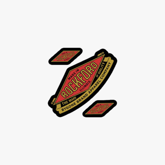 Made in Rockford Retro Sticker