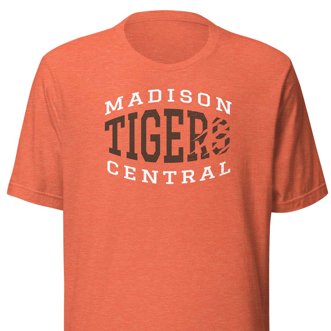 Madison Central High School Tigers Unisex Retro T-shirt