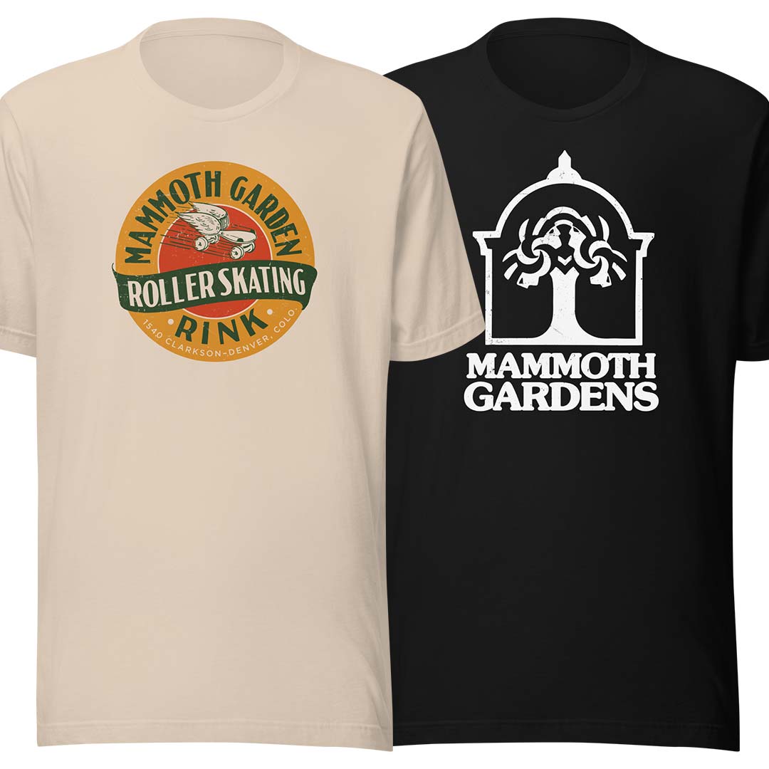 Mammoth Garden Roller Skating Rink Denver Unisex Retro T-shirt