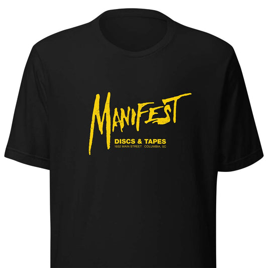 Manifest Discs & Tapes Columbia Unisex Retro T-shirt