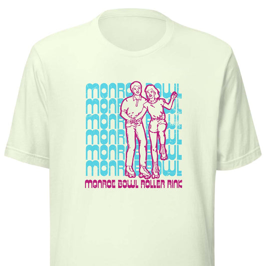 Monroe Bowl Roller Rink Monroeville Unisex Retro T-shirt