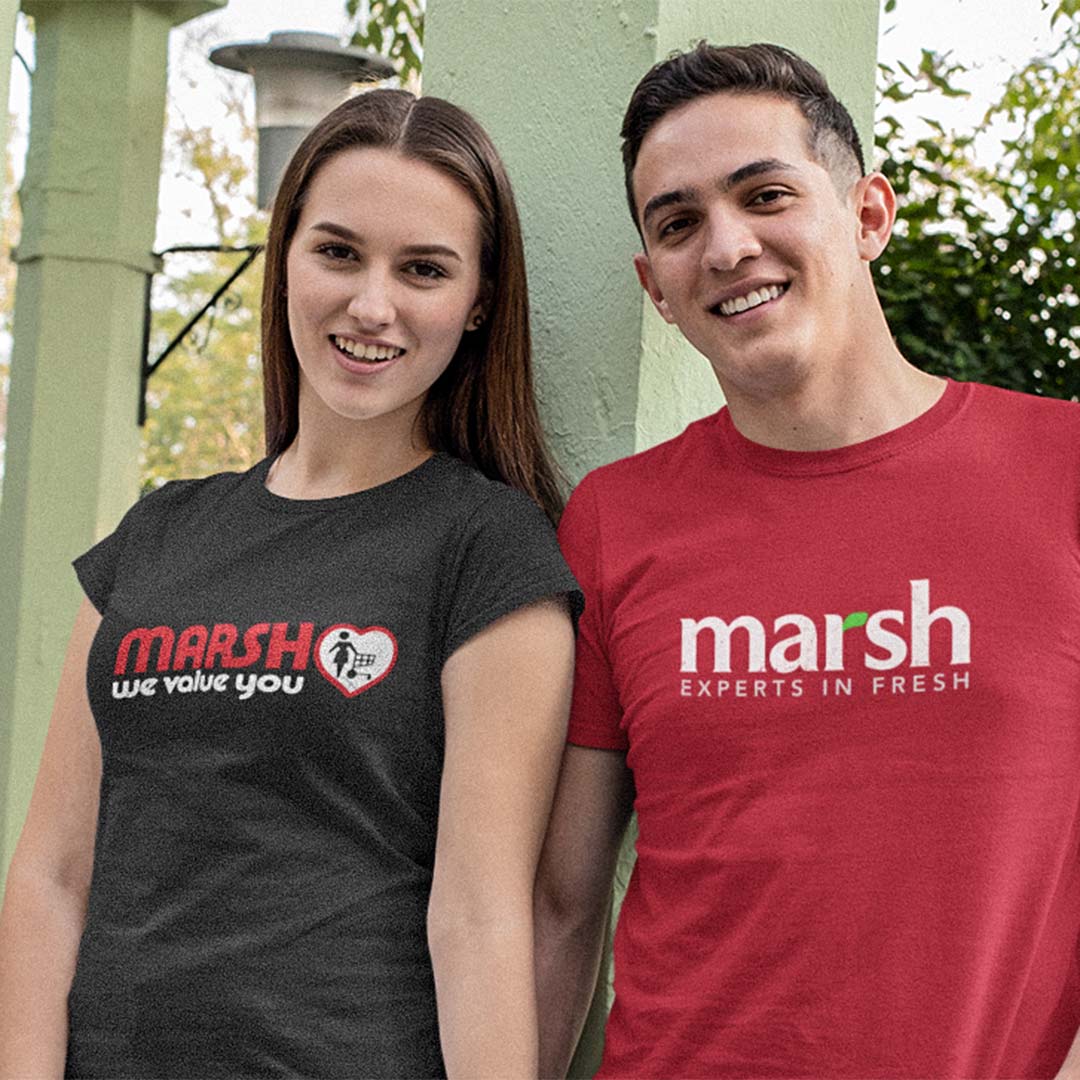 Marsh Supermarket Indiana Unisex Retro T-shirt