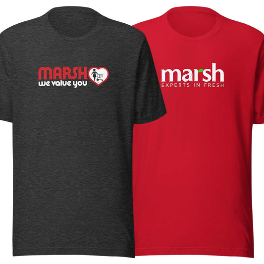 Marsh Supermarket Indiana Unisex Retro T-shirt