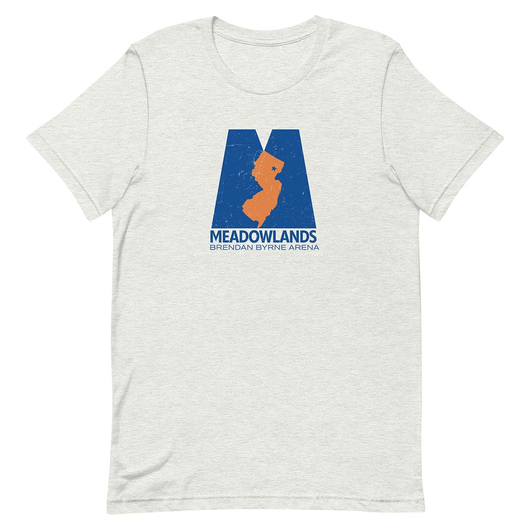 Meadowlands Byrne Arena New Jersey Unisex Retro T-shirt