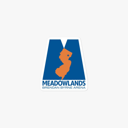 Meadowlands Byrne Arena New Jersey Retro Sticker