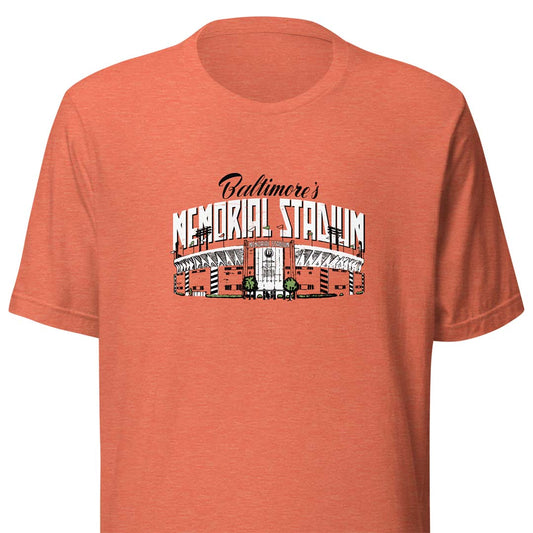Memorial Stadium Baltimore Unisex Retro T-shirt