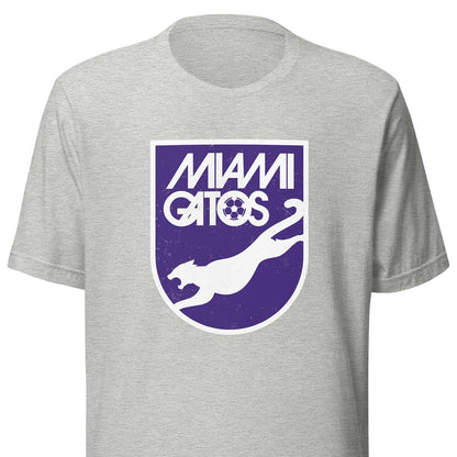 Miami Gatos NASL Soccer Unisex Retro T-shirt