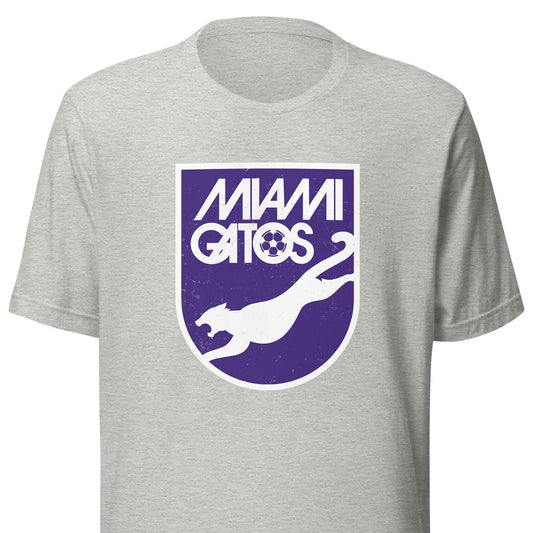Miami Gatos NASL Soccer Unisex Retro T-shirt