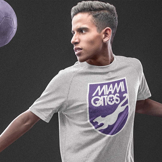 Miami Gatos NASL Soccer Unisex Retro T-shirt