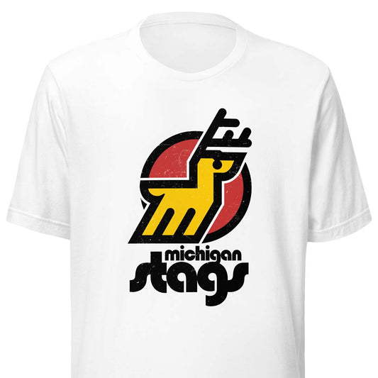 Michigan Stags Hockey Unisex Retro T-shirt