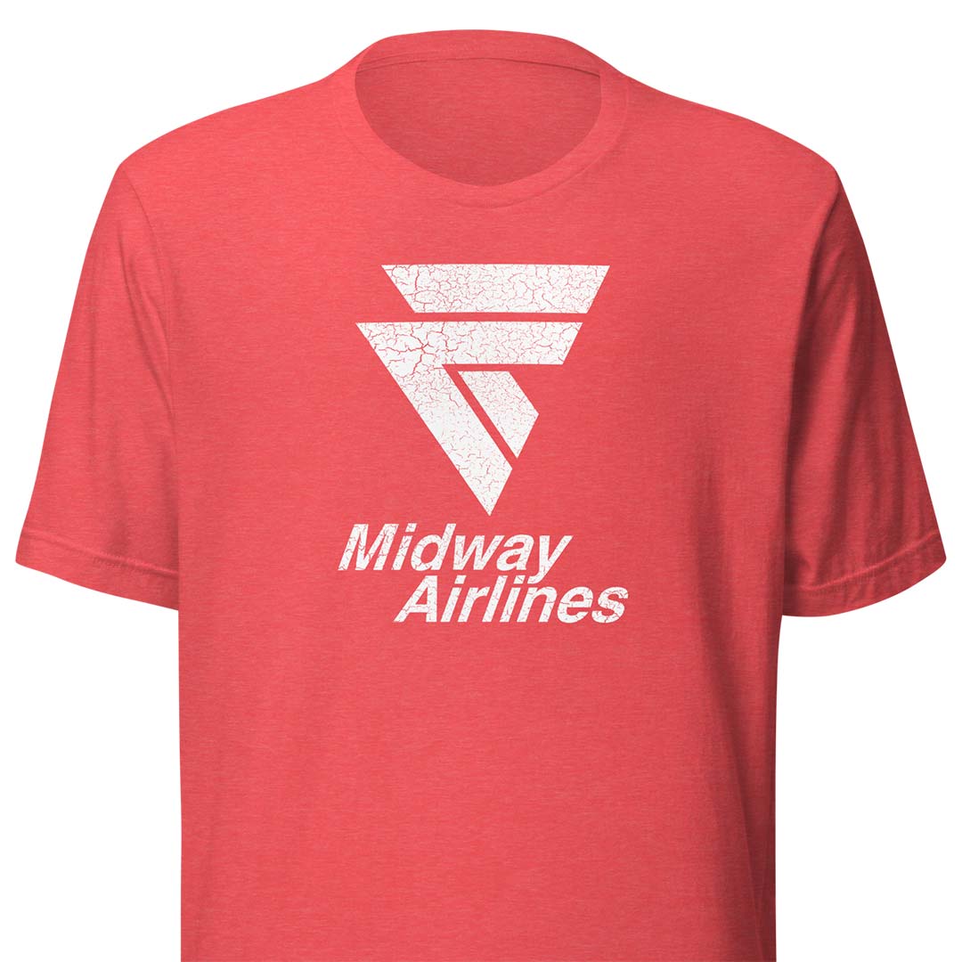 Midway Airlines Chicago Unisex Retro T-Shirt